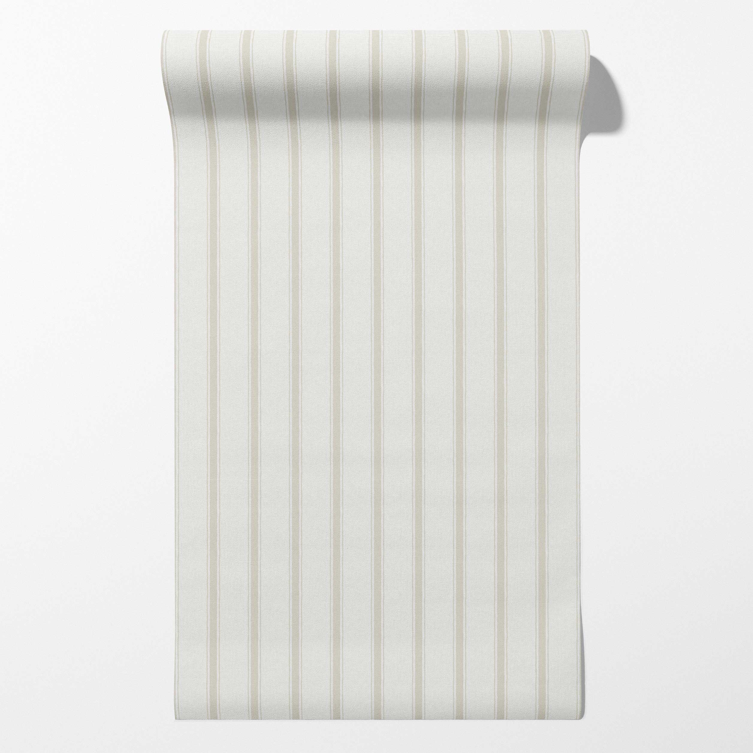 Moulding Line Wallpaper in Pale Cream