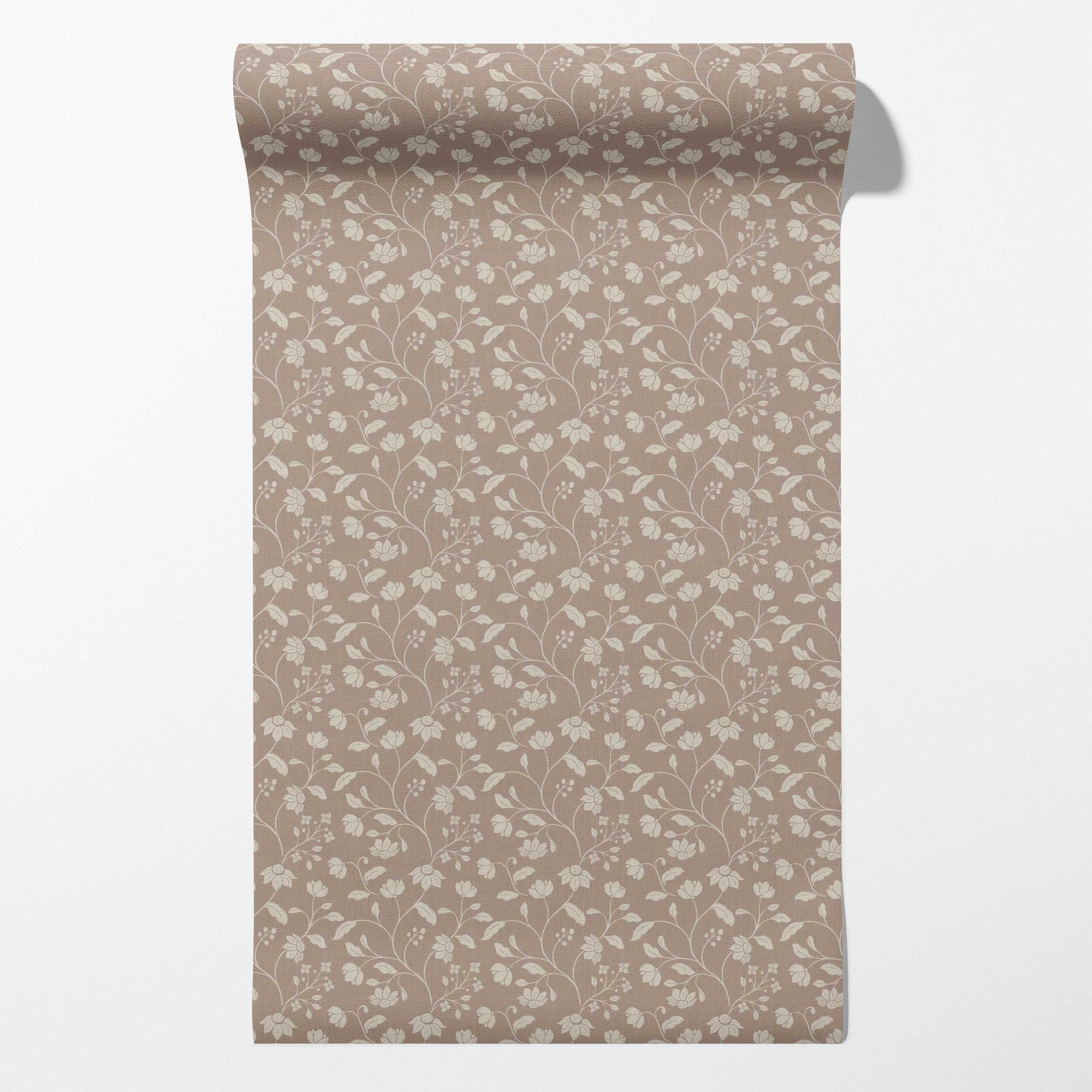 Wild Geranium Wallpaper in Mauve Clay