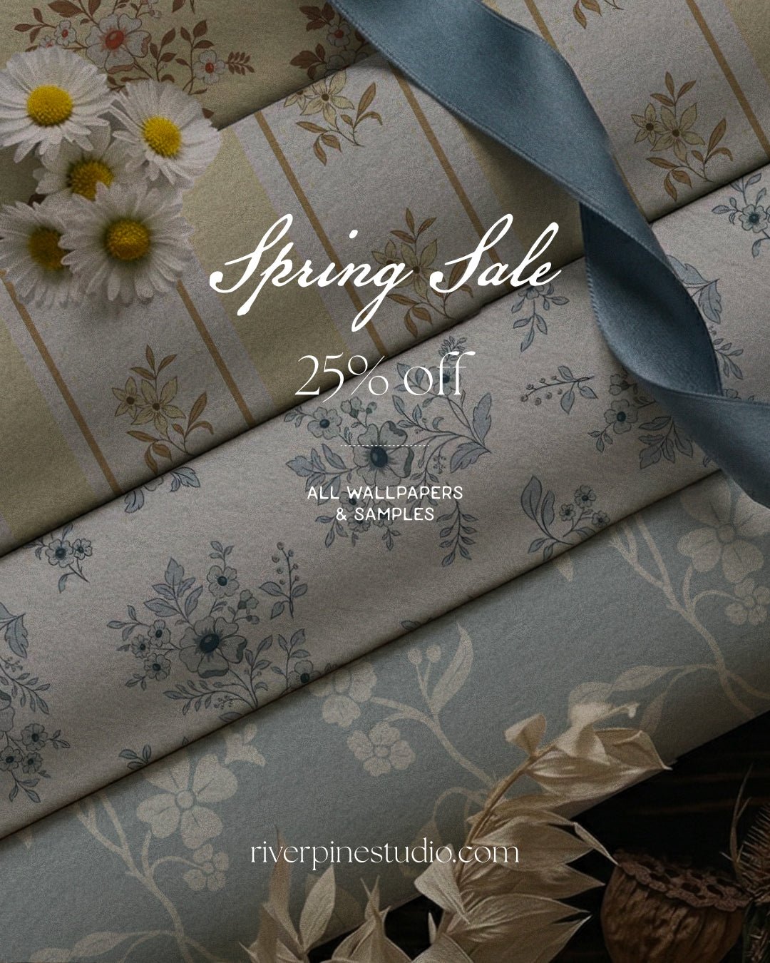 Spring Wallpaper Collection | Botanical & Heritage Designs | Riverpine ...