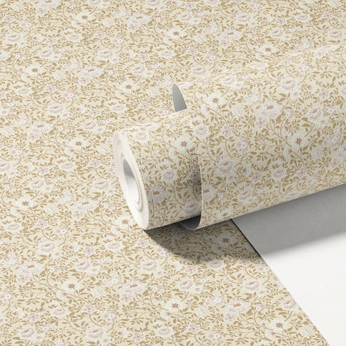 Annabelle Wallpaper in Antique Blush
