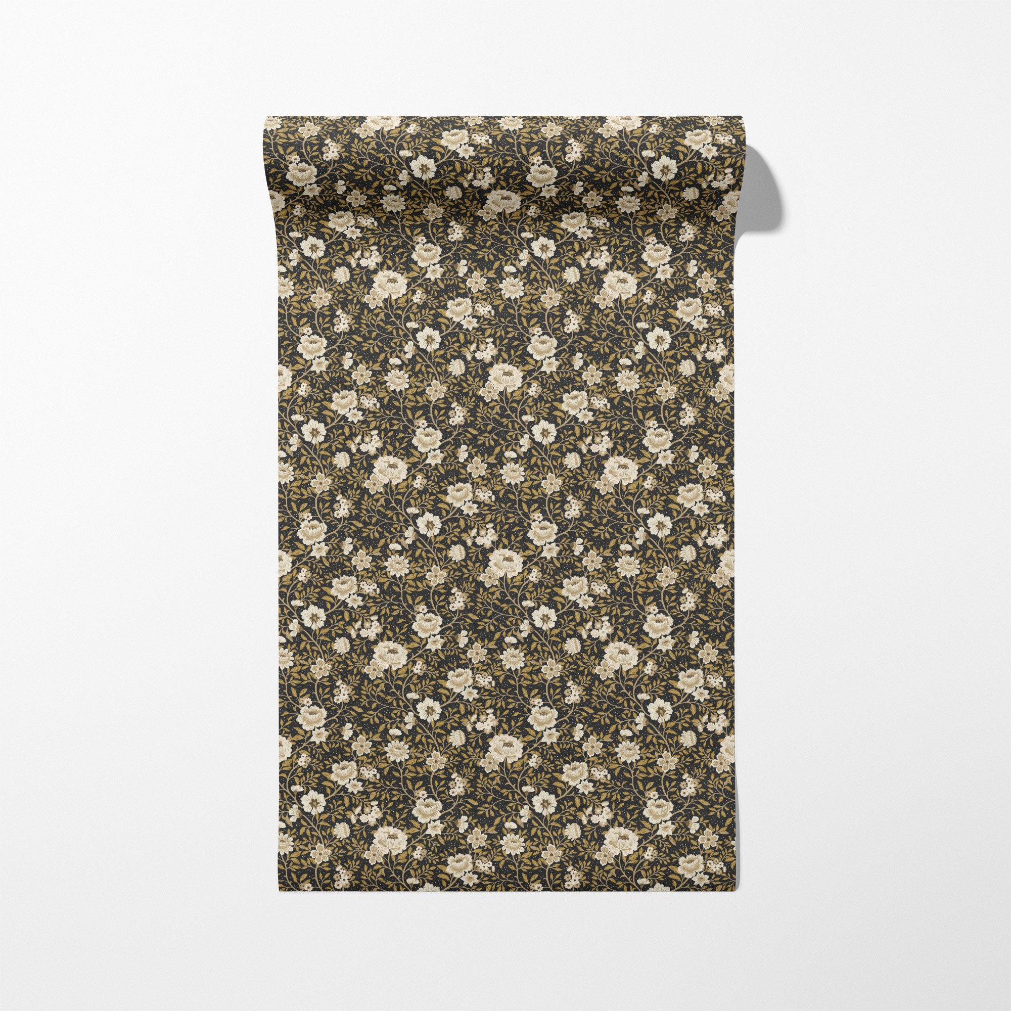 Annabelle Wallpaper in Charcoal Marigold