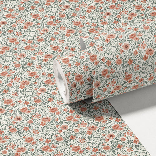 Annabelle Wallpaper in Clay Garden