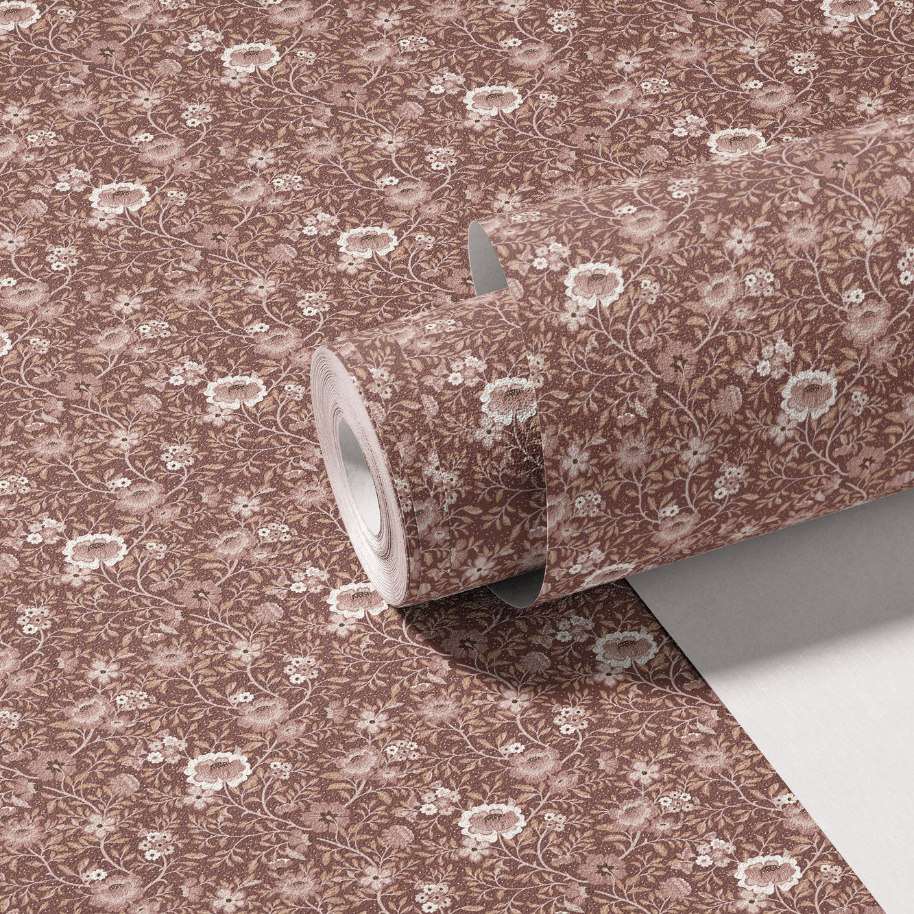 Annabelle Wallpaper in Plumwood Rose