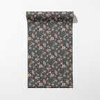 Annabelle Wallpaper in Terracotta Night