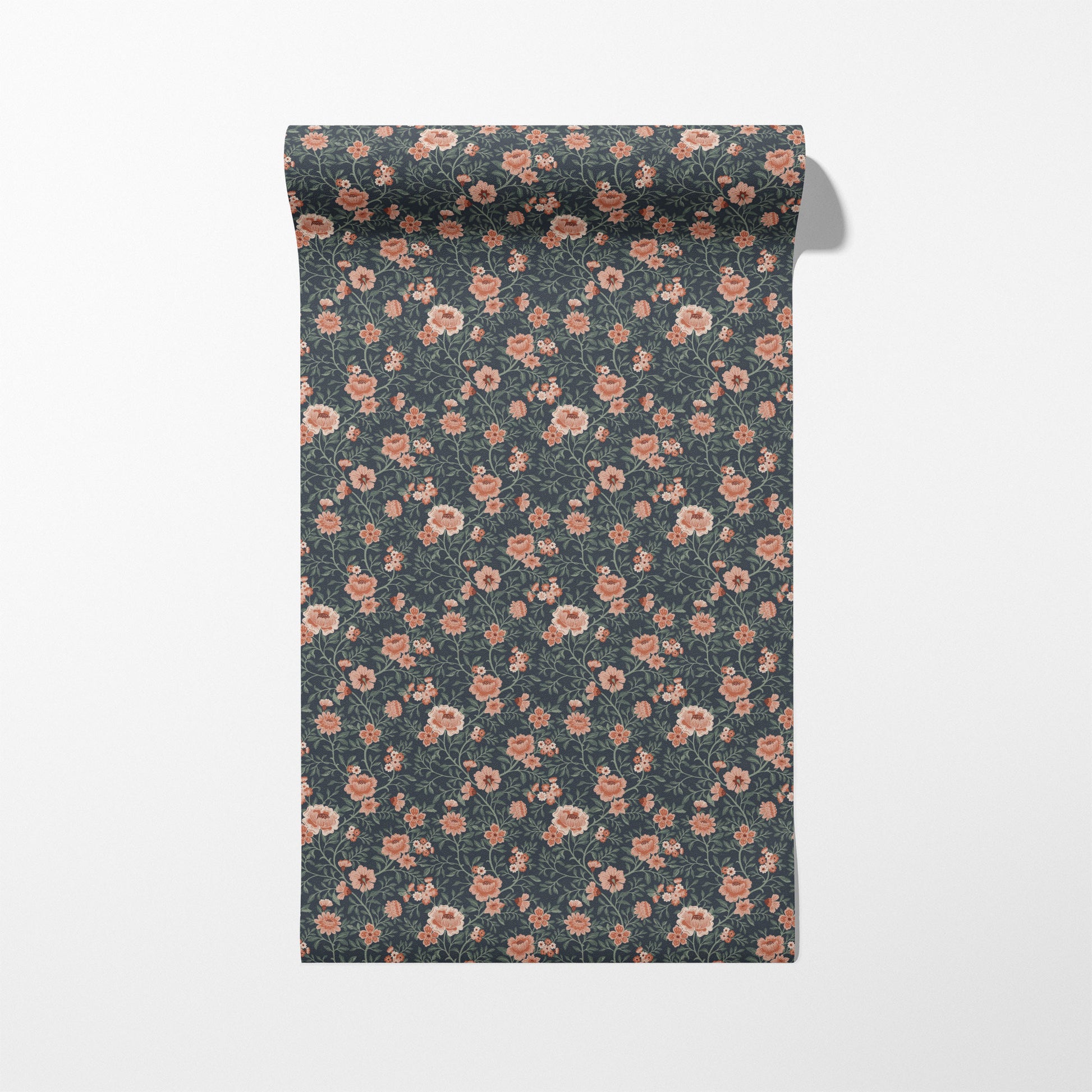 Annabelle Wallpaper in Terracotta Night