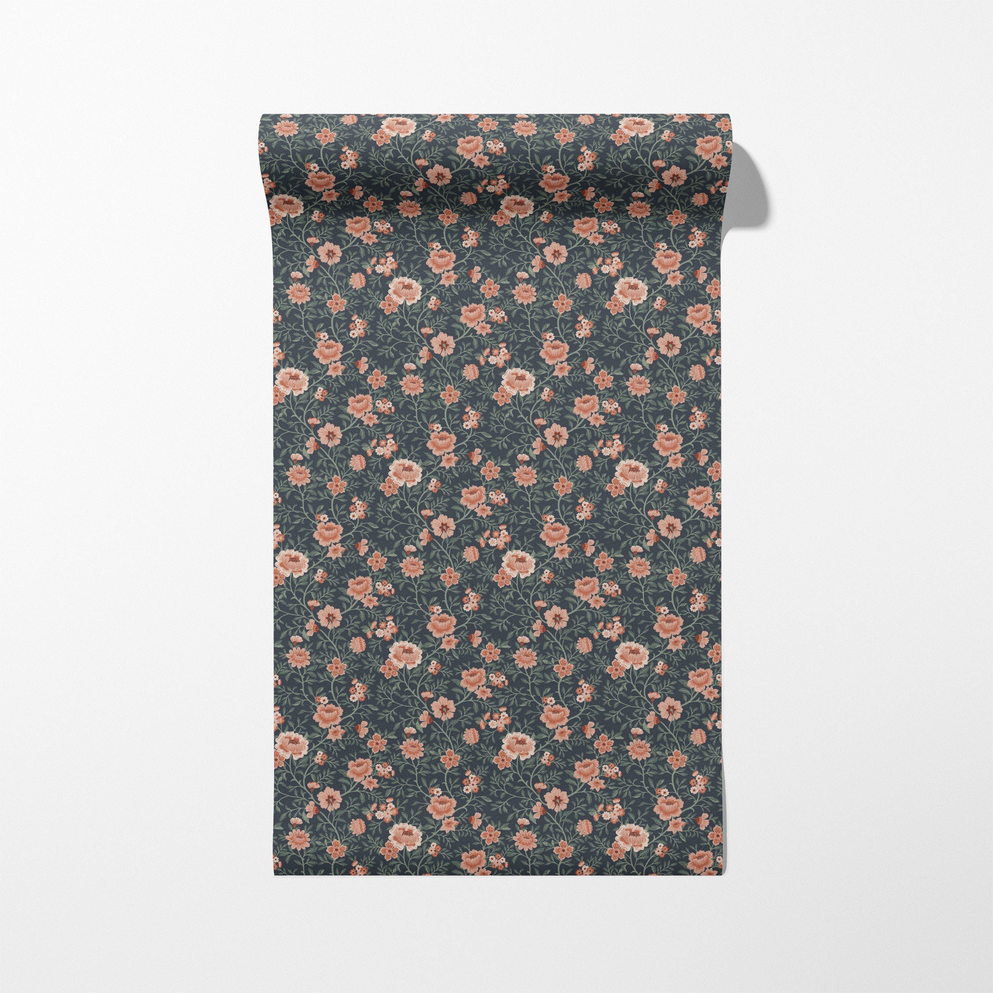 Annabelle Wallpaper in Terracotta Night