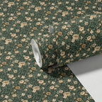 Annabelle Wallpaper in Woodland Green