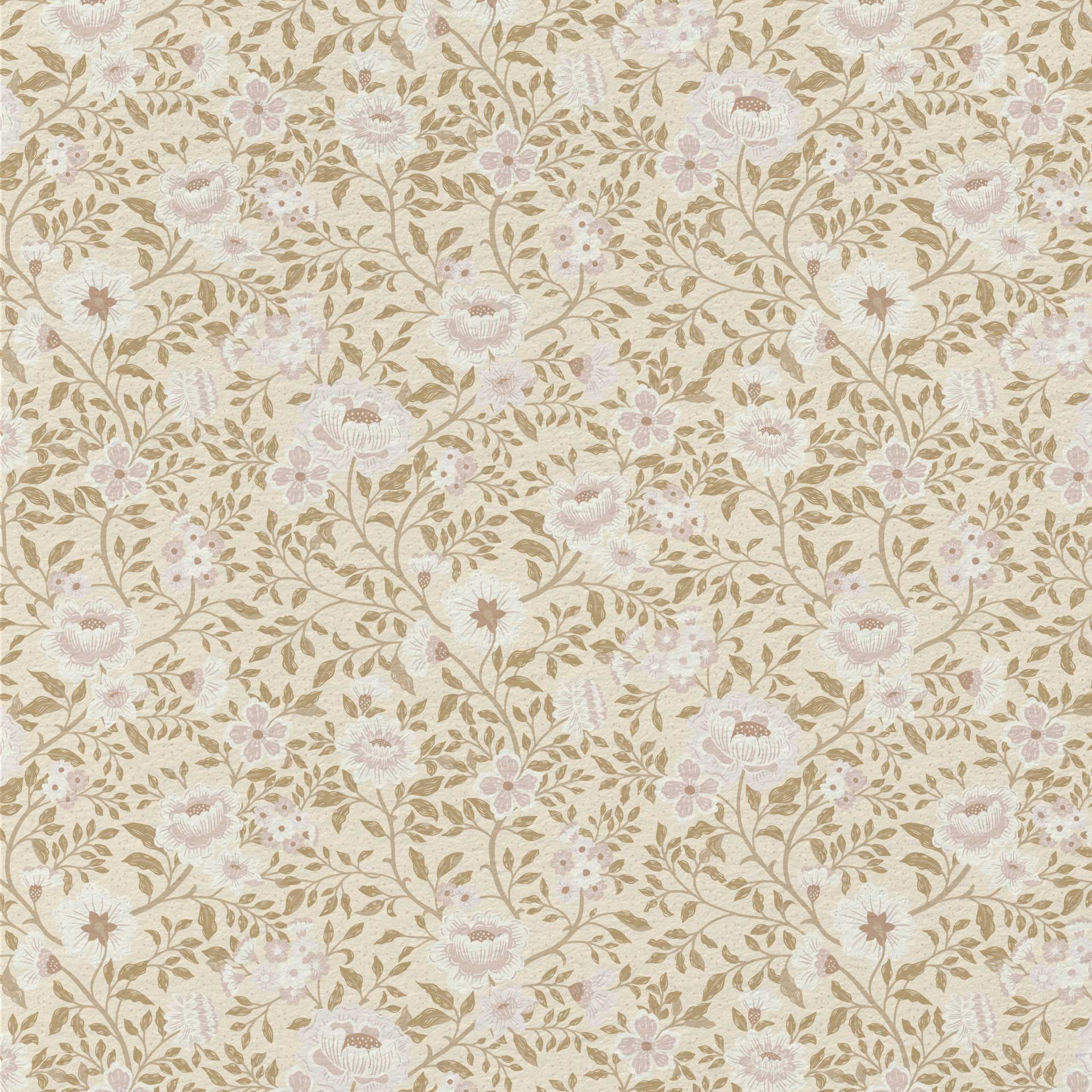 Annabelle Wallpaper in Antique Blush