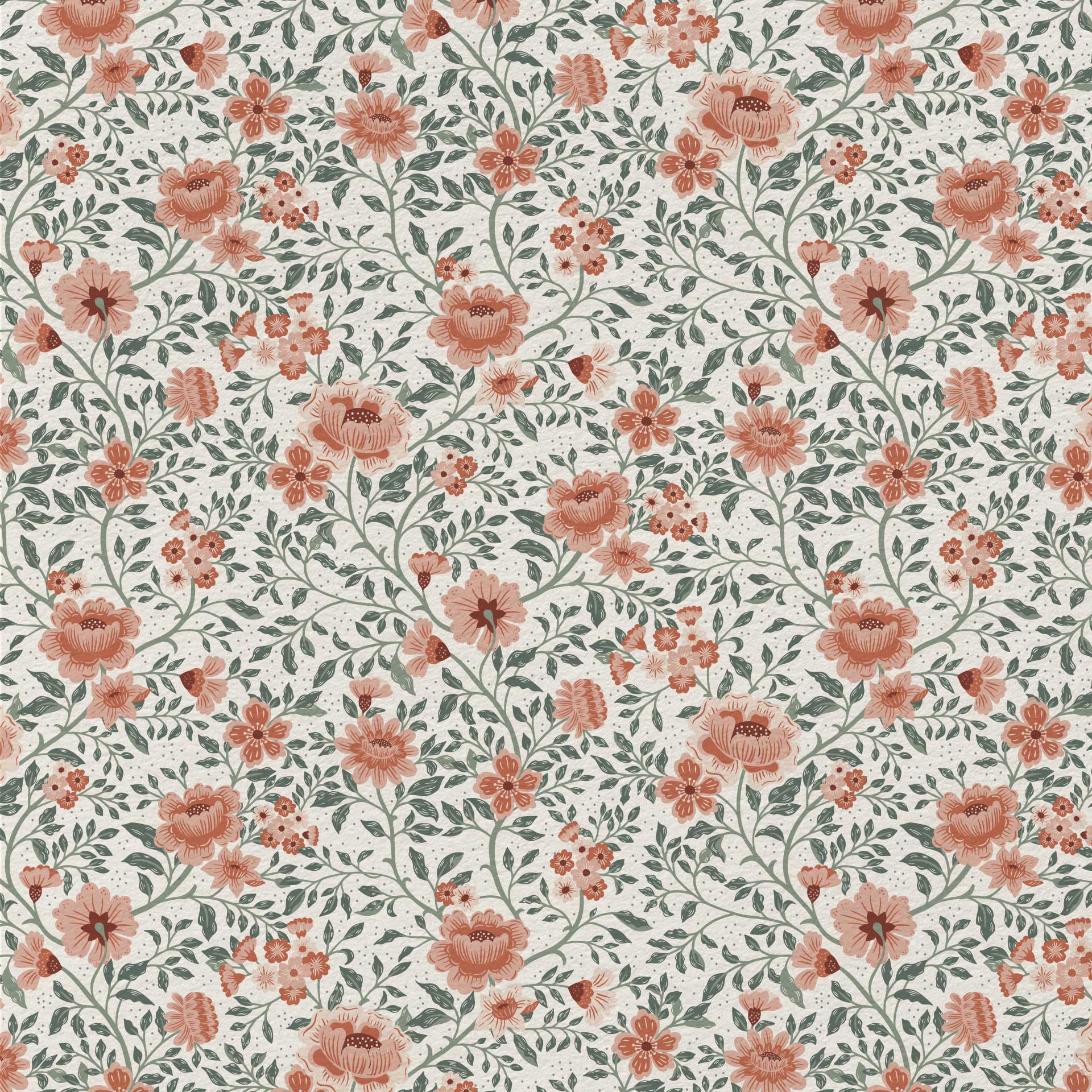 Annabelle Wallpaper in Clay Garden
