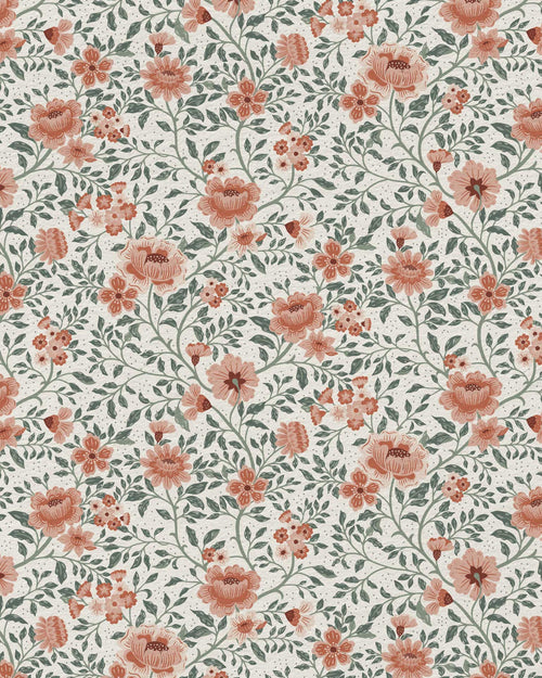 Annabelle Wallpaper in Clay Garden - Riverpine