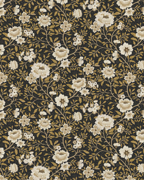 Annabelle Wallpaper in Charcoal Marigold - Riverpine
