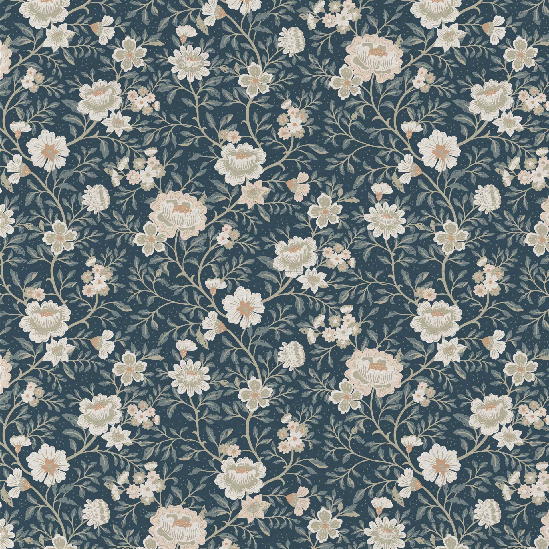 Annabelle Wallpaper in Dusty Slate