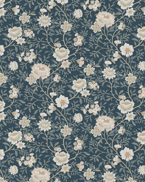 Annabelle Wallpaper in Dusty Slate - Riverpine