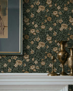 Annabelle Wallpaper in Woodland Green