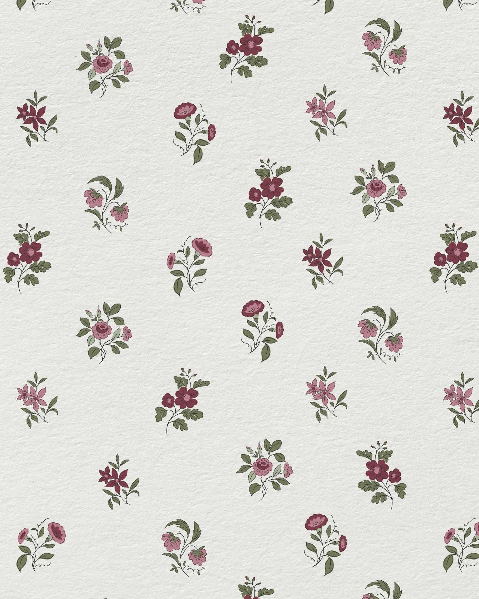 Ashthorn Wallpaper Mulled Berry - Riverpine