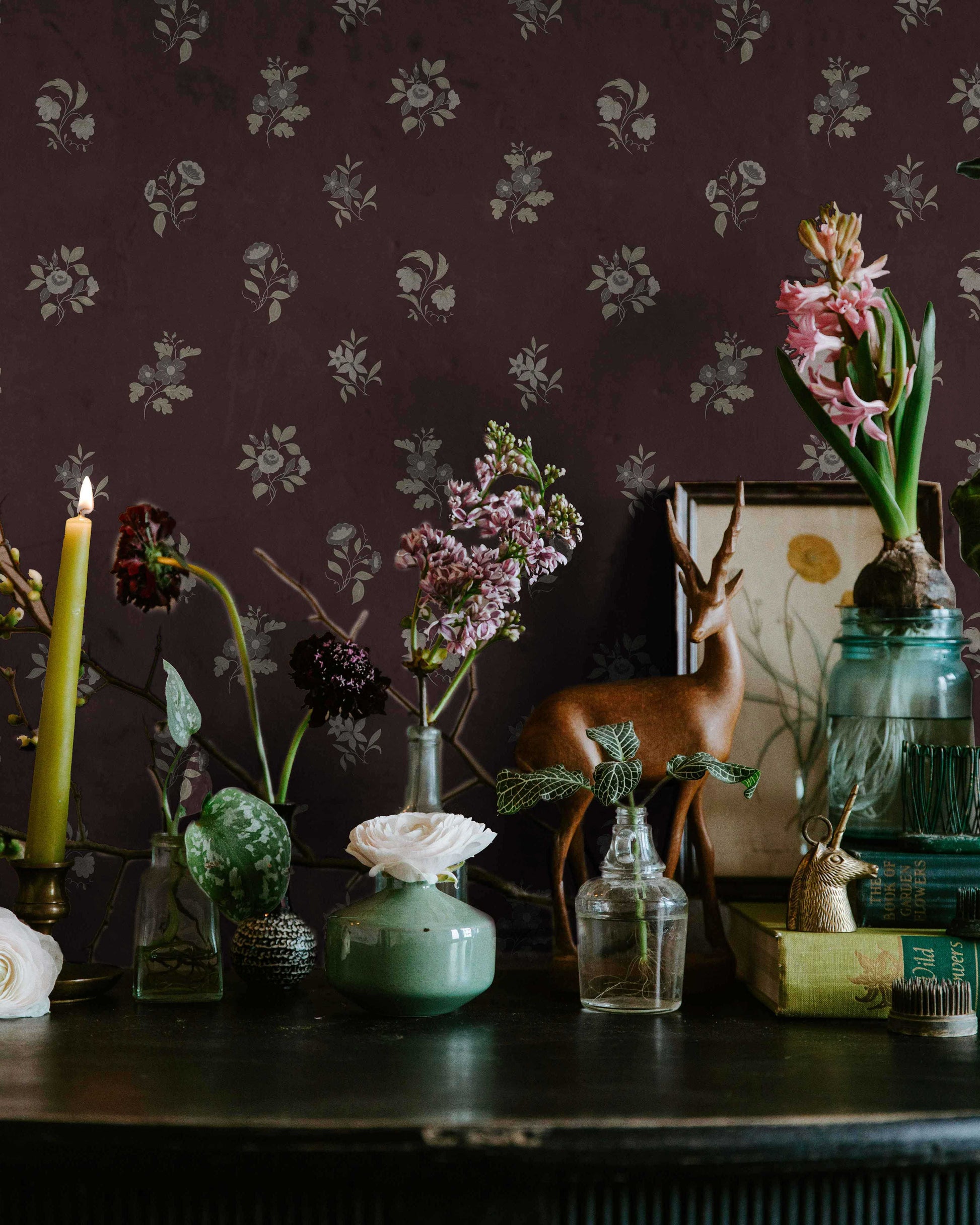 Ashthorn Wallpaper Blackberry Wine