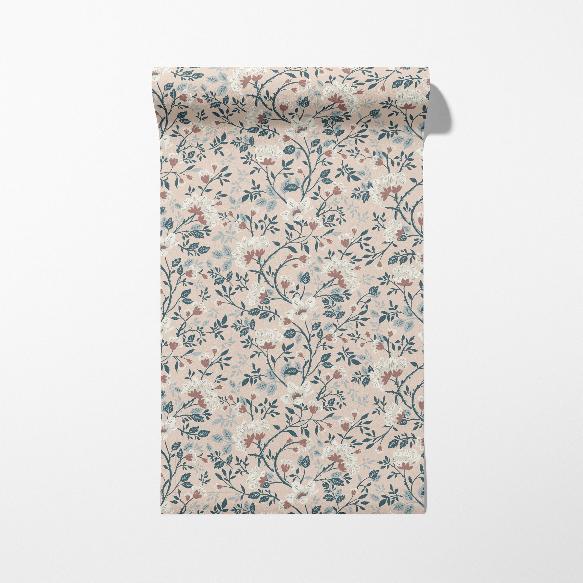 Camellia Study Wallpaper in Petal Cream