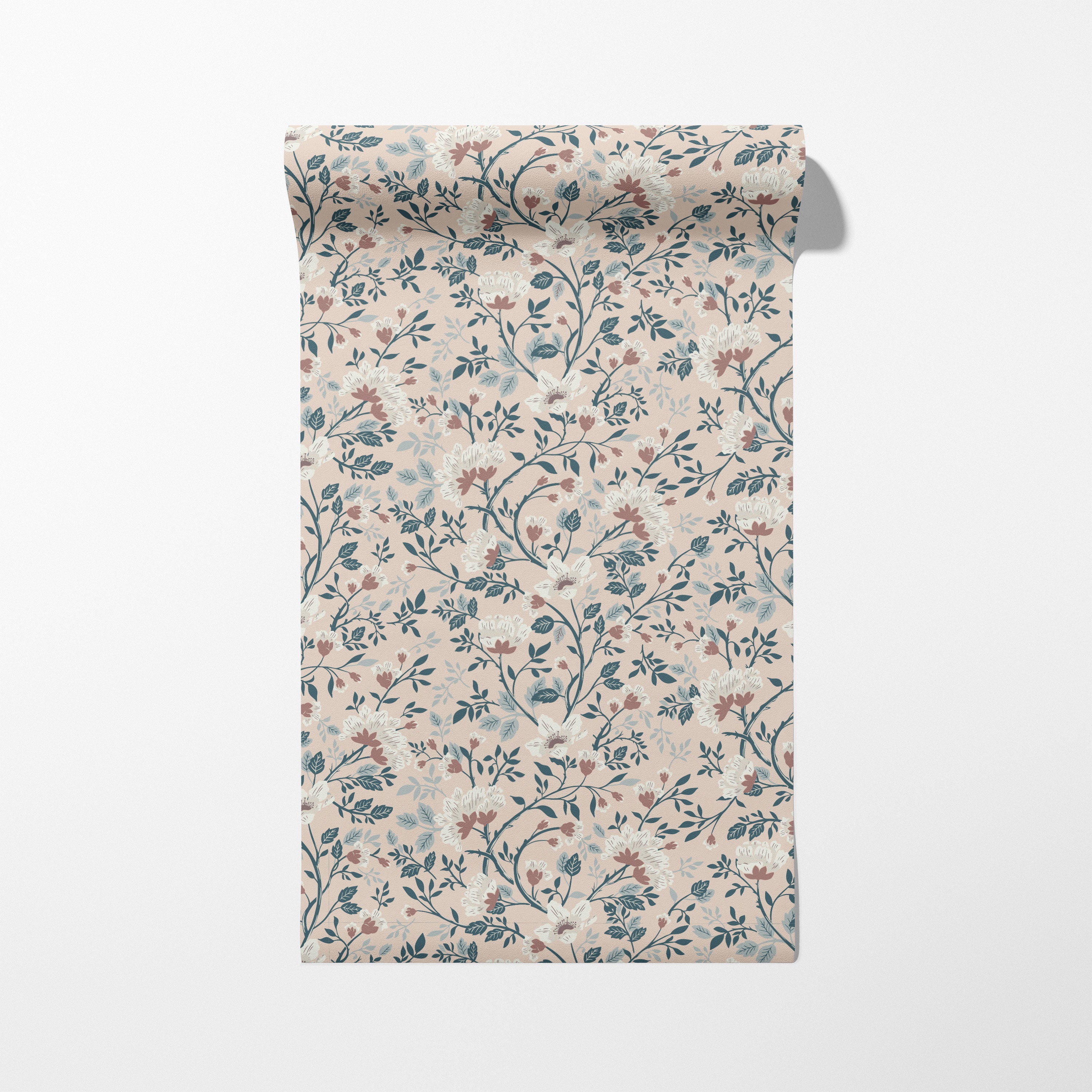 Camellia Study Wallpaper in Petal Cream