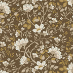 Camellia Study Wallpaper in Golden Vine