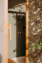 Camellia Study Wallpaper in Golden Vine