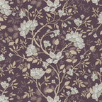 Camellia Study Wallpaper in Plumwood