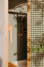 Garden Window Wallpaper in Pear Stem