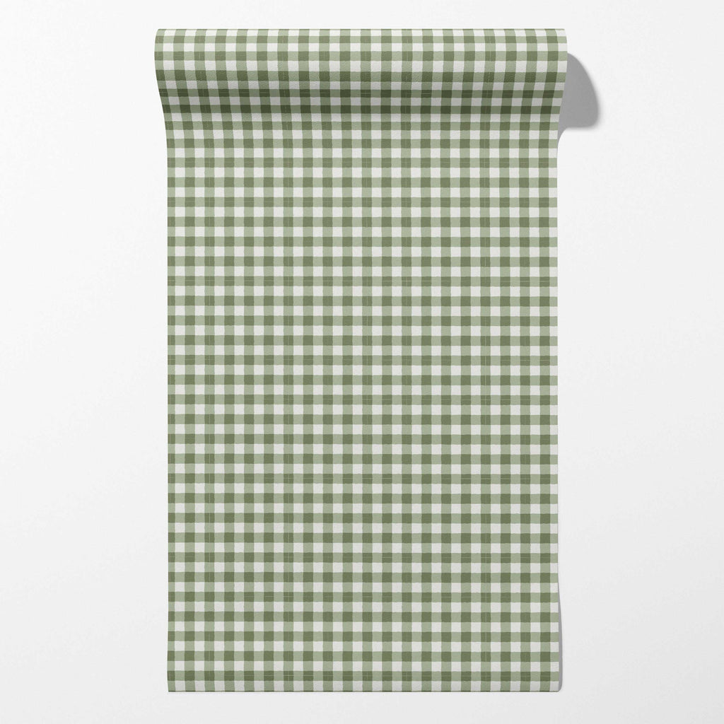 Garden Window Wallpaper in Pear Stem