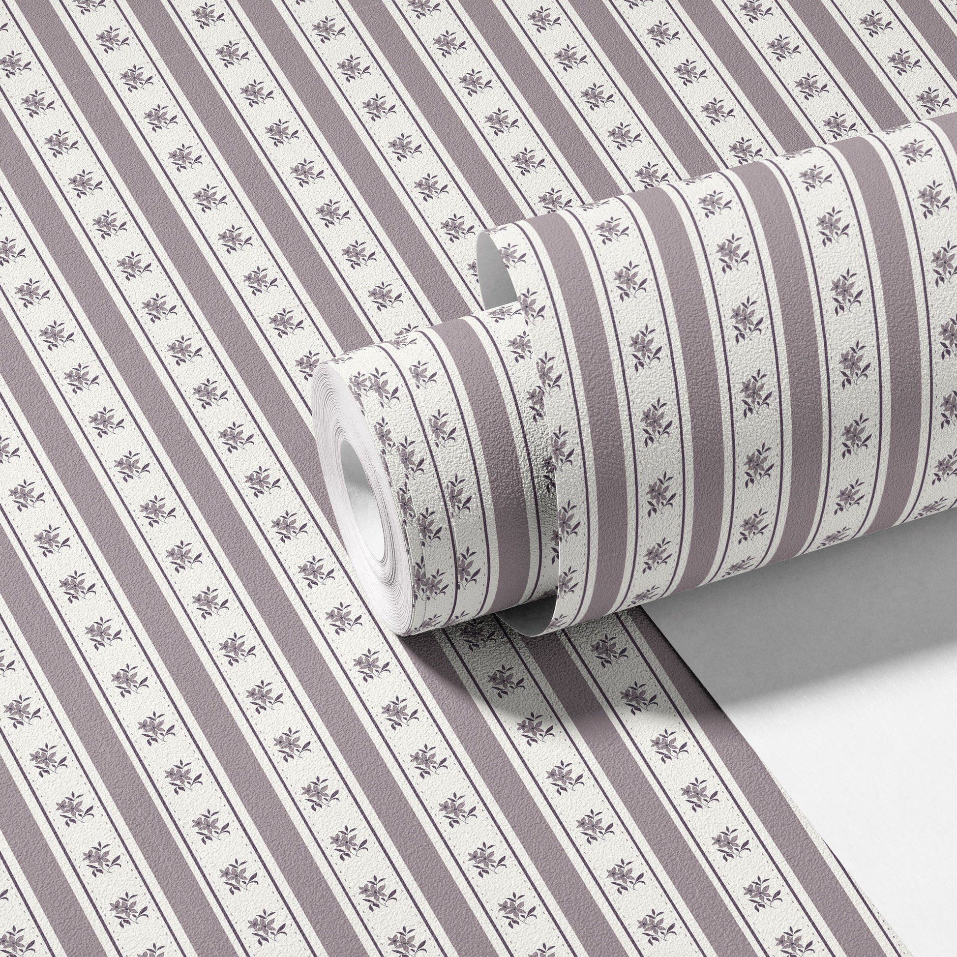Glasshouse Stripe in Faded Mulberry