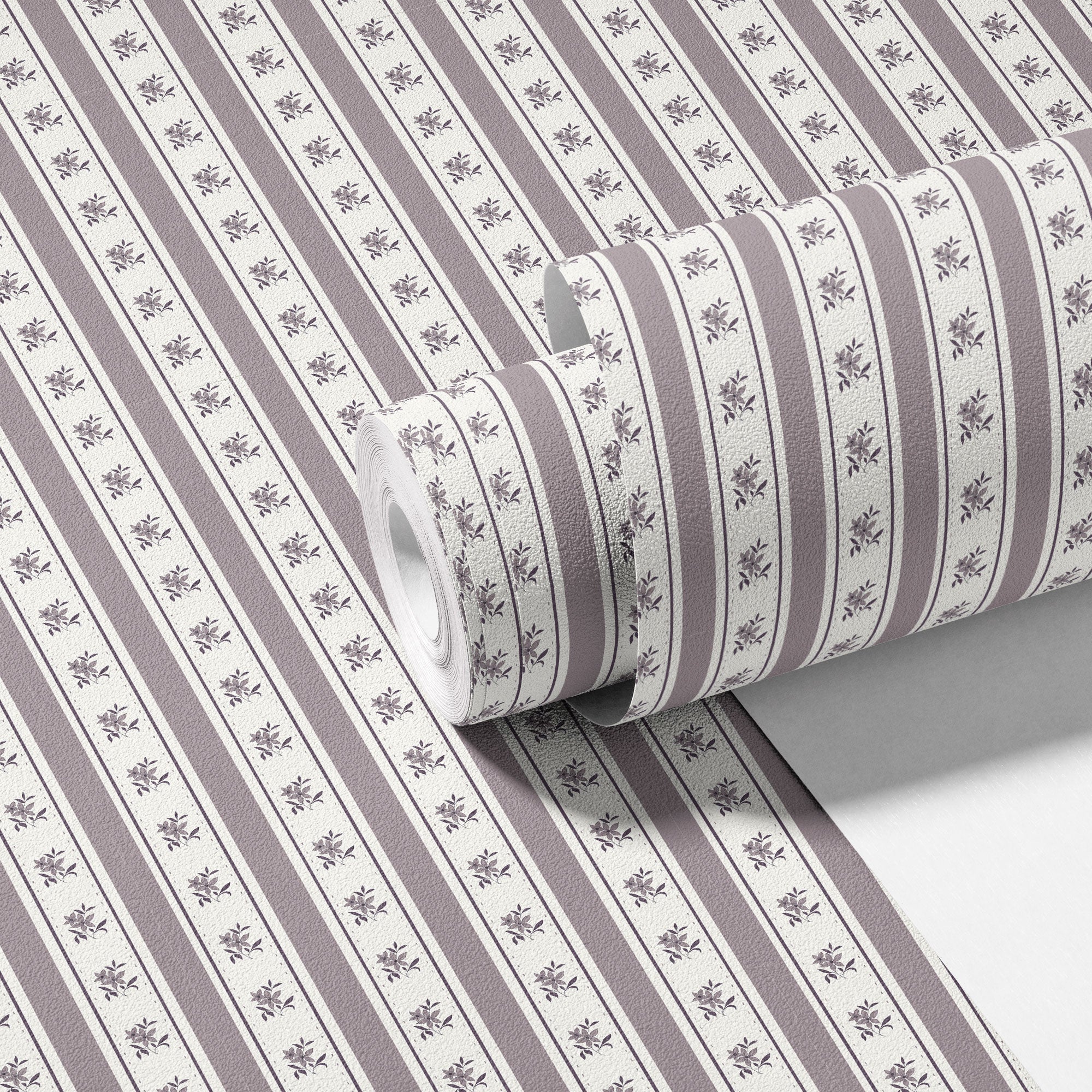 Glasshouse Stripe in Faded Mulberry