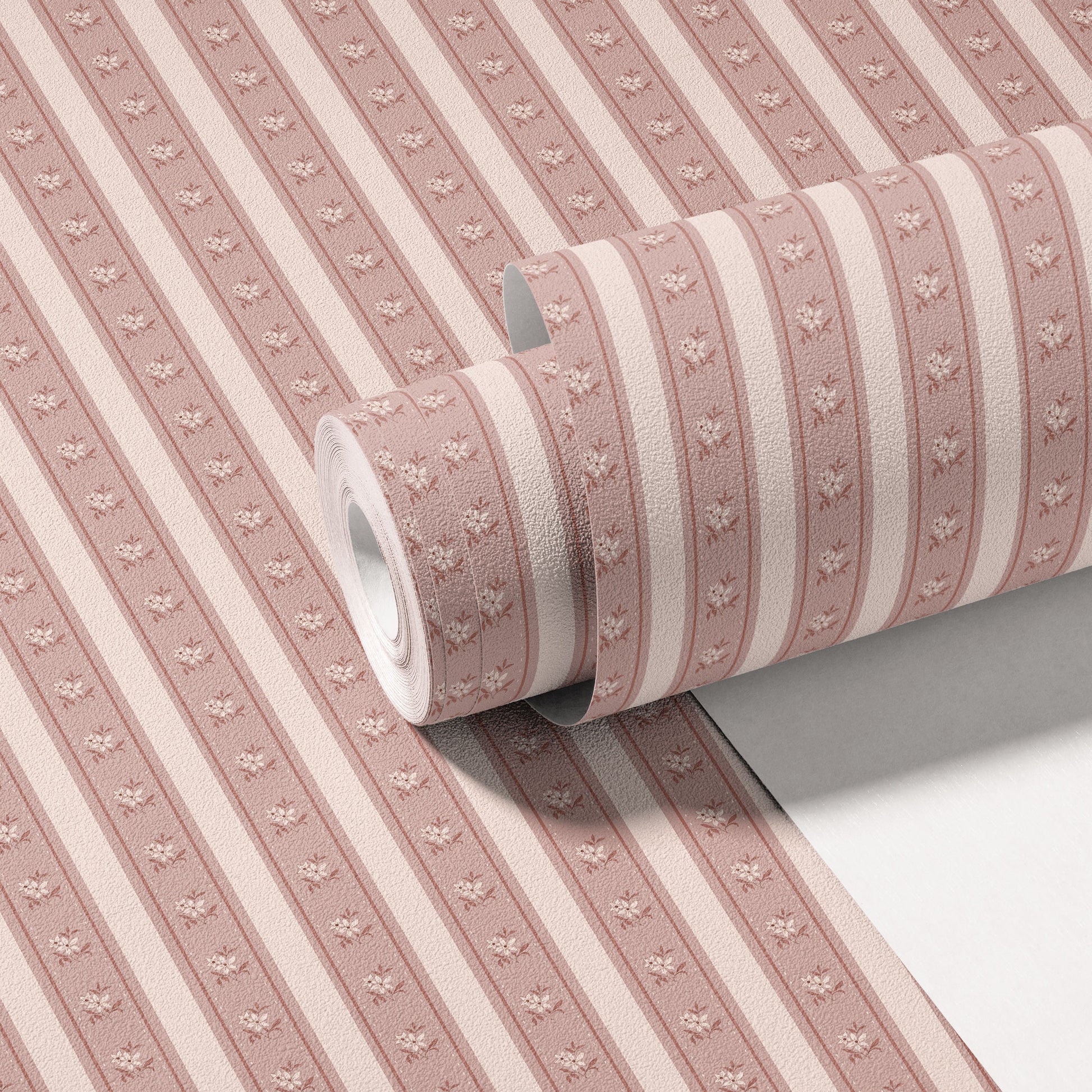 Glasshouse Stripe in Old Rose Clay