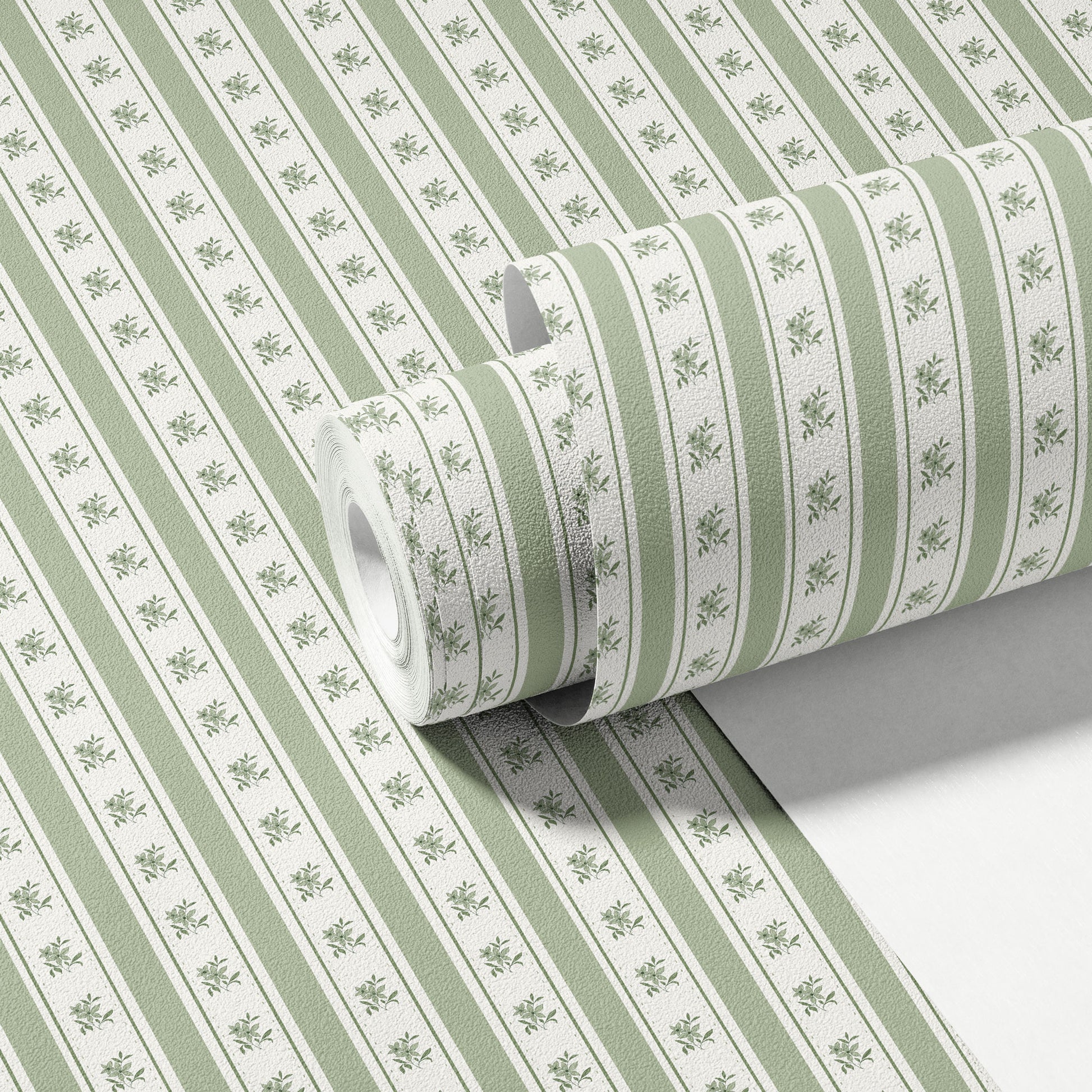 Glasshouse Stripe in Olive Feather