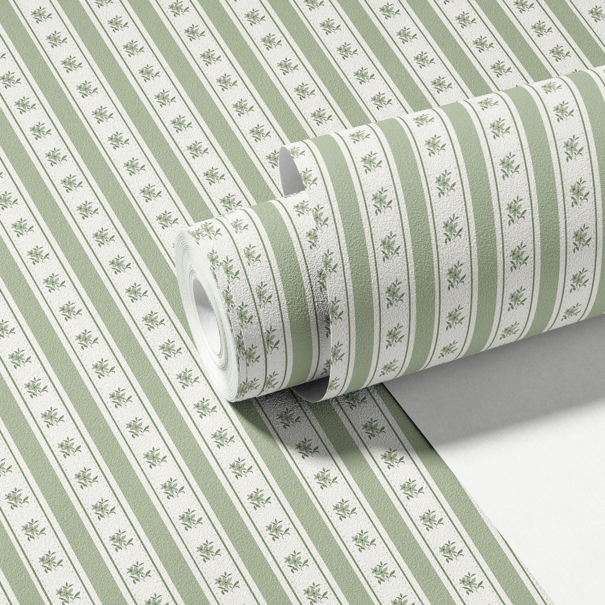 Glasshouse Stripe in Olive Feather