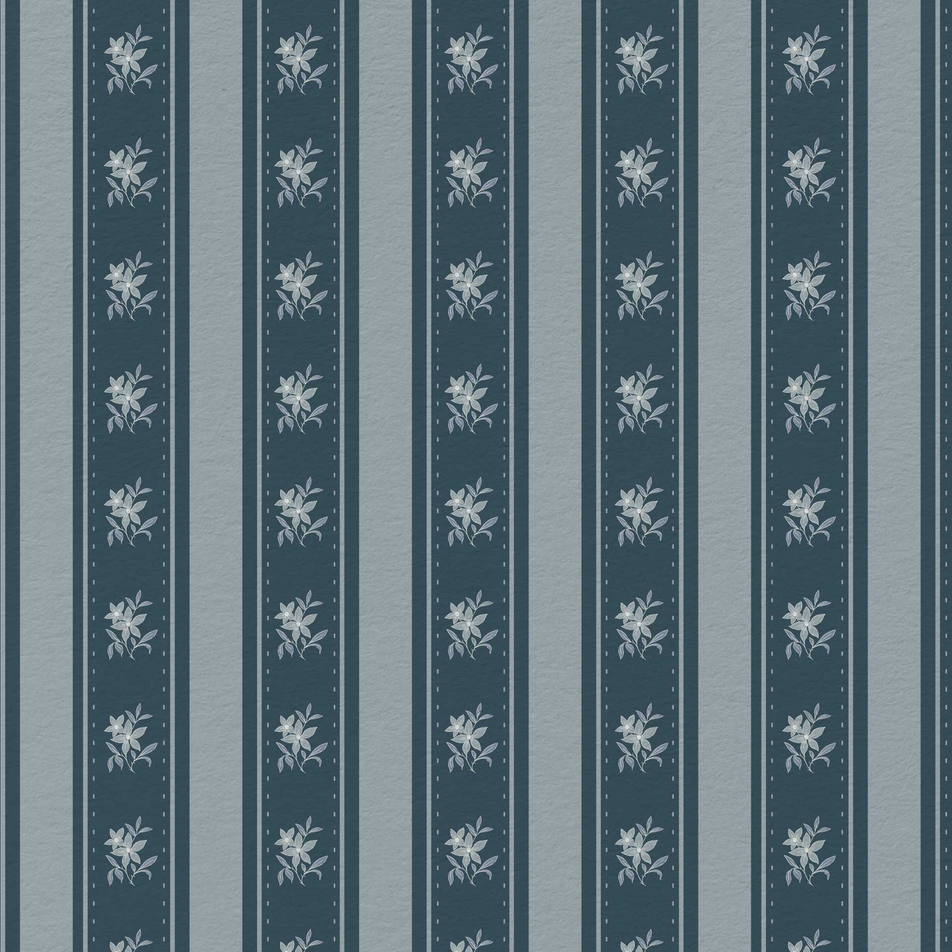 Glasshouse Stripe in Nocturne Blue