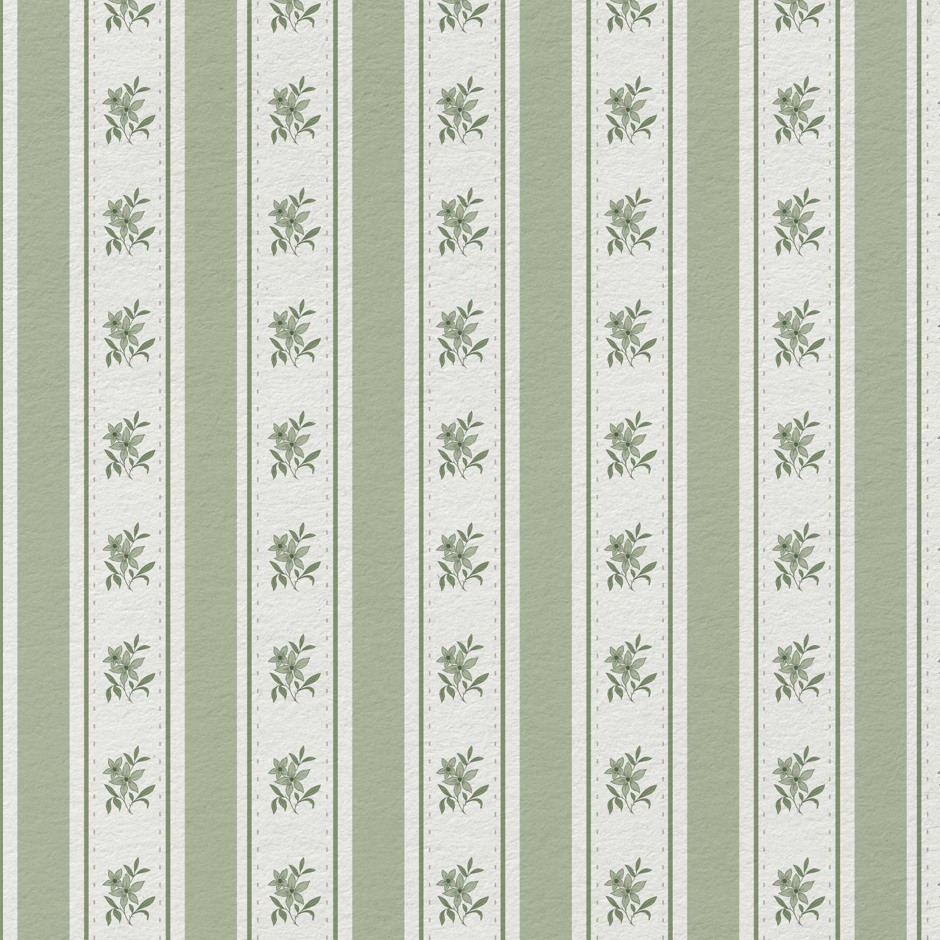 Glasshouse Stripe in Olive Feather