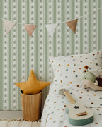 Glasshouse Stripe in Olive Feather