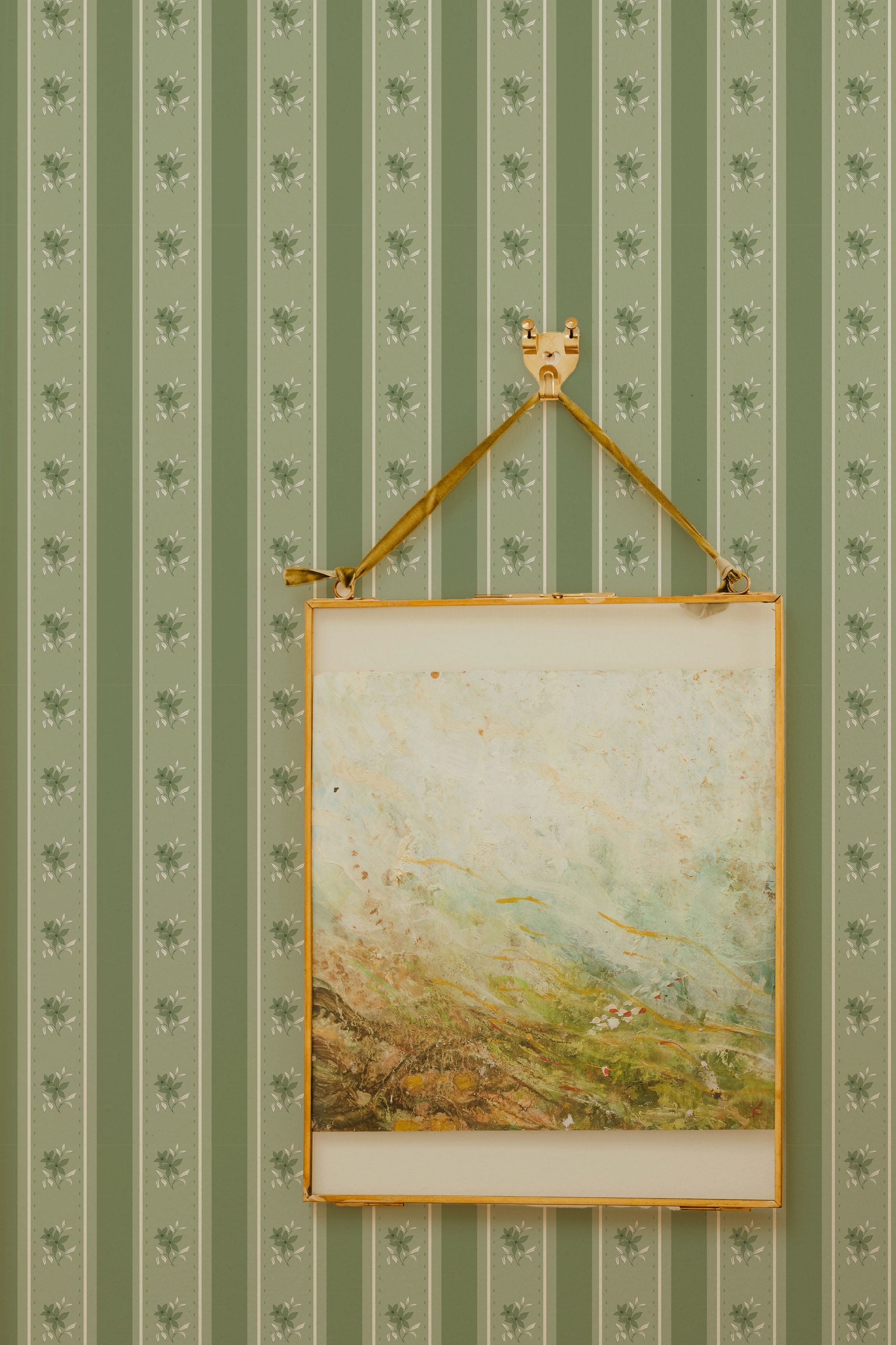 Glasshouse Stripe in Iron Sage