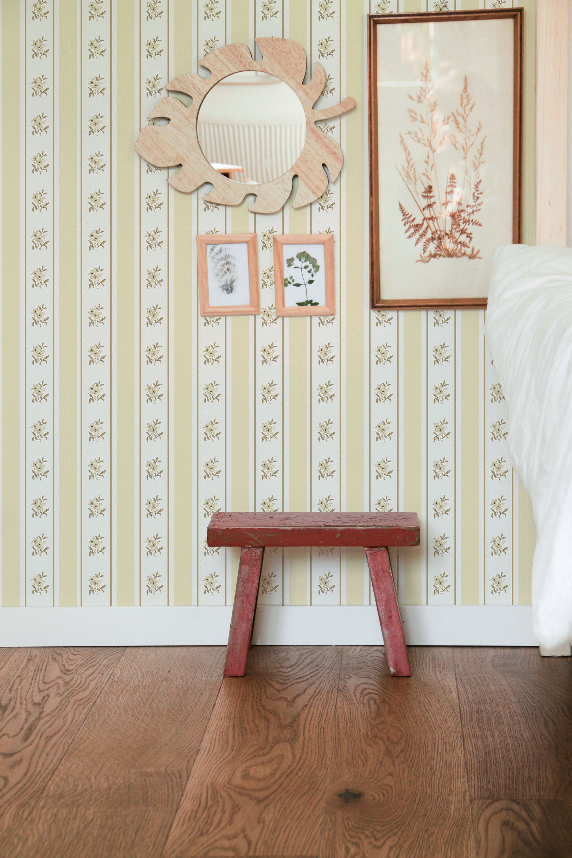 Glasshouse Stripe in Honey Cream
