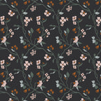 Lunaria Vine Wallpaper in Moody Charcoal