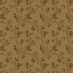 Lunaria Vine Wallpaper in Ochre Bloom