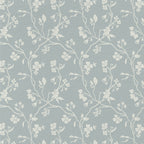 Lunaria Vine Wallpaper in Silver Mist