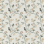 Lunaria Vine Wallpaper in Soft Alabaster
