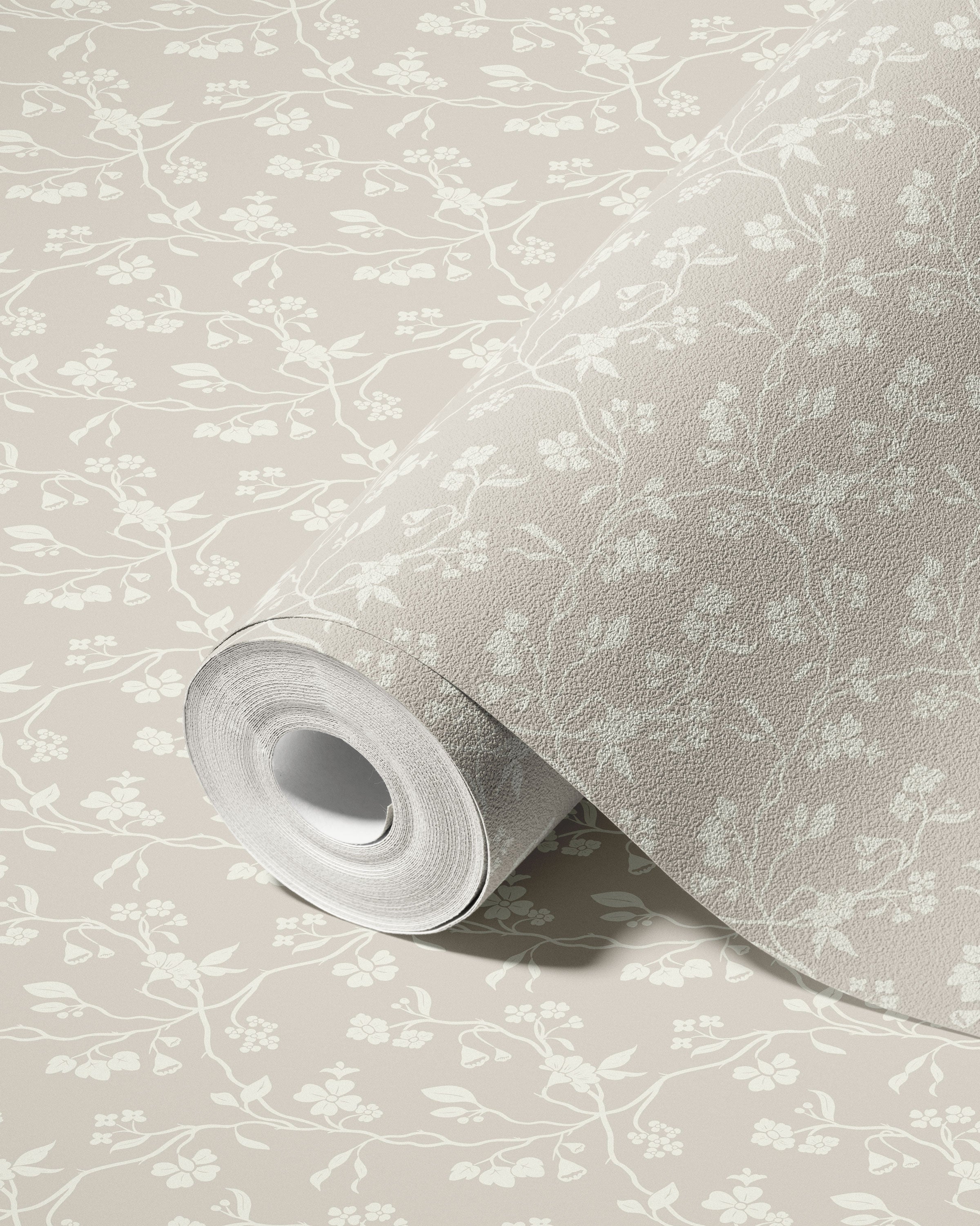 Lunaria Vine Wallpaper in Weathered Clay