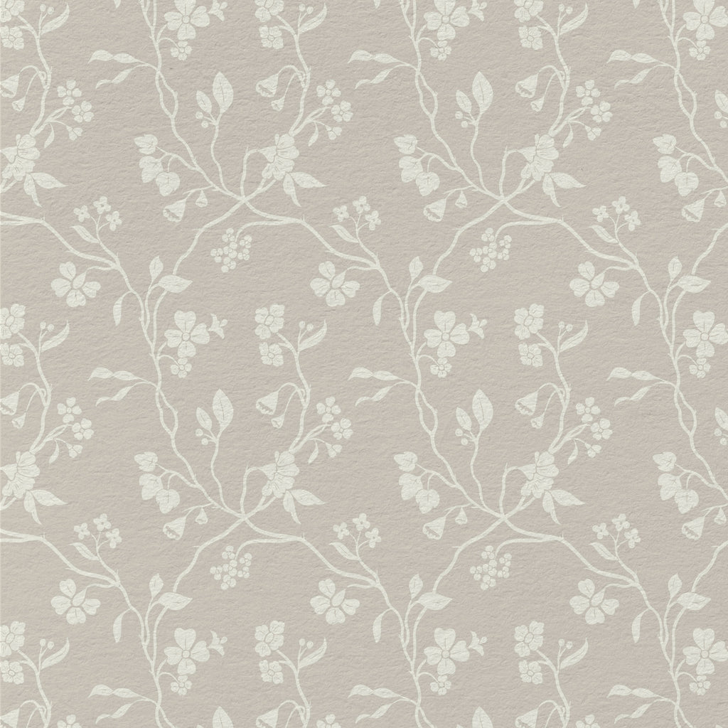 Lunaria Vine Wallpaper in Weathered Clay