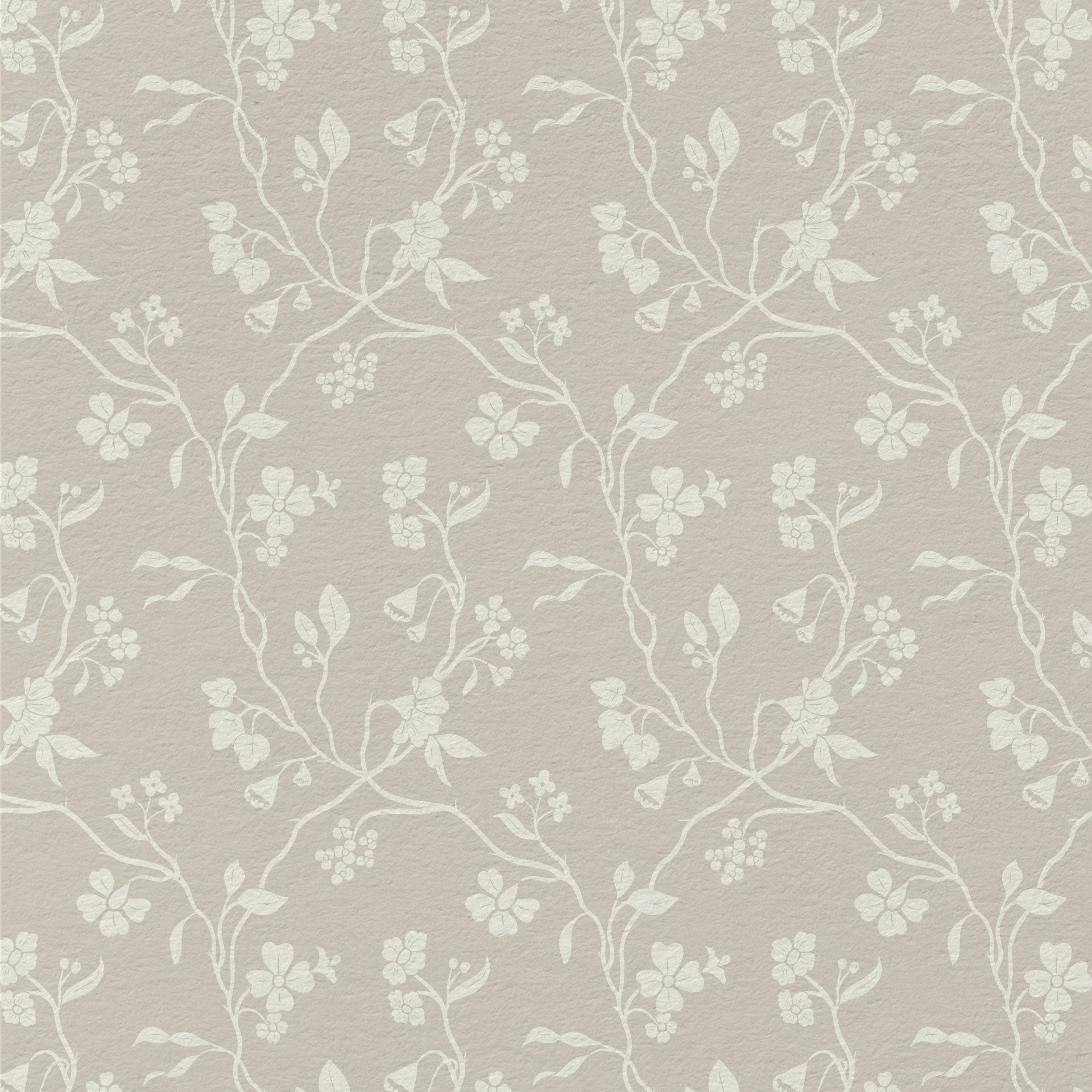 Lunaria Vine Wallpaper in Weathered Clay