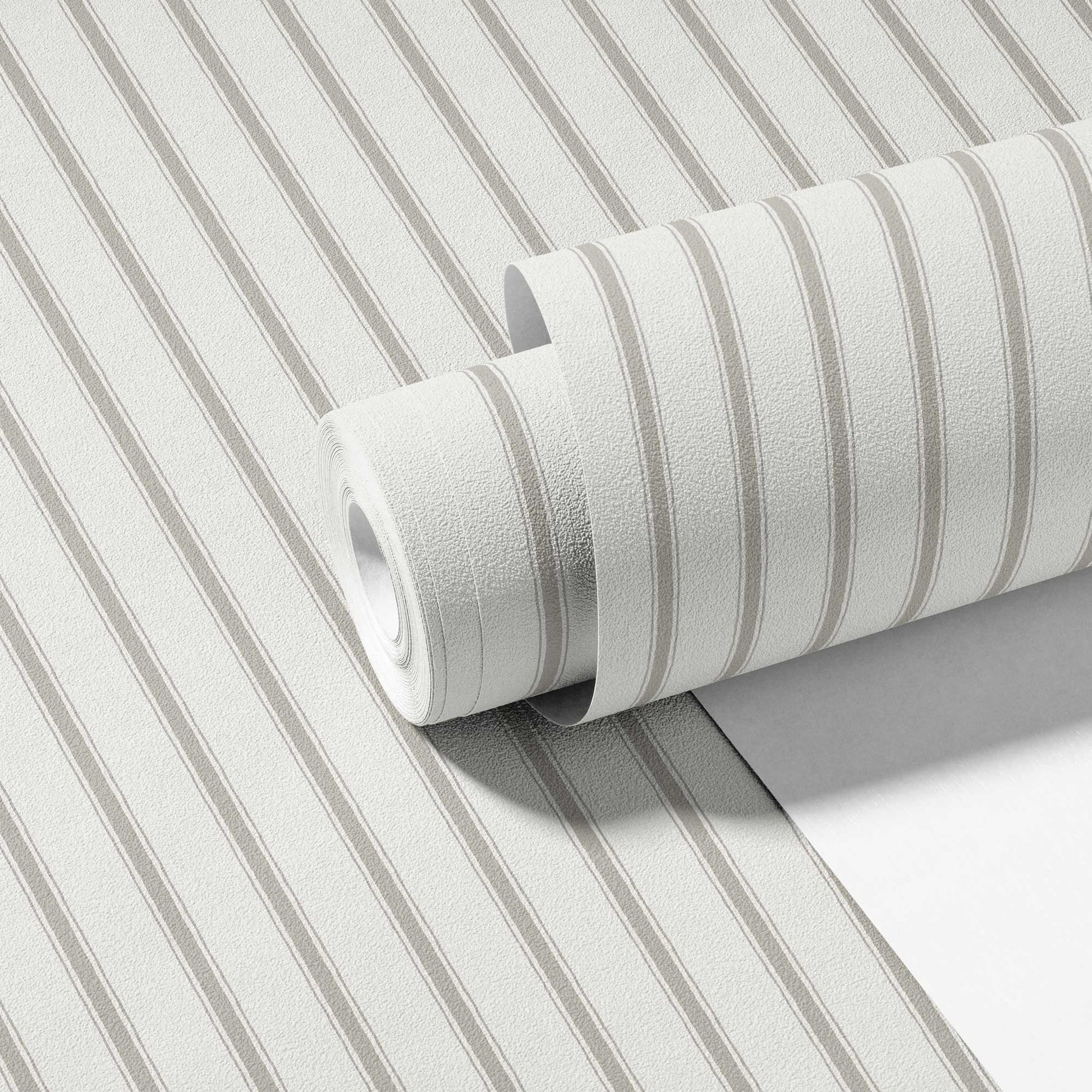 Moulding Line Wallpaper in Cool Taupe