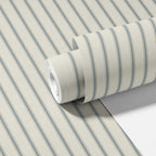 Moulding Line Wallpaper in Dusty Blue
