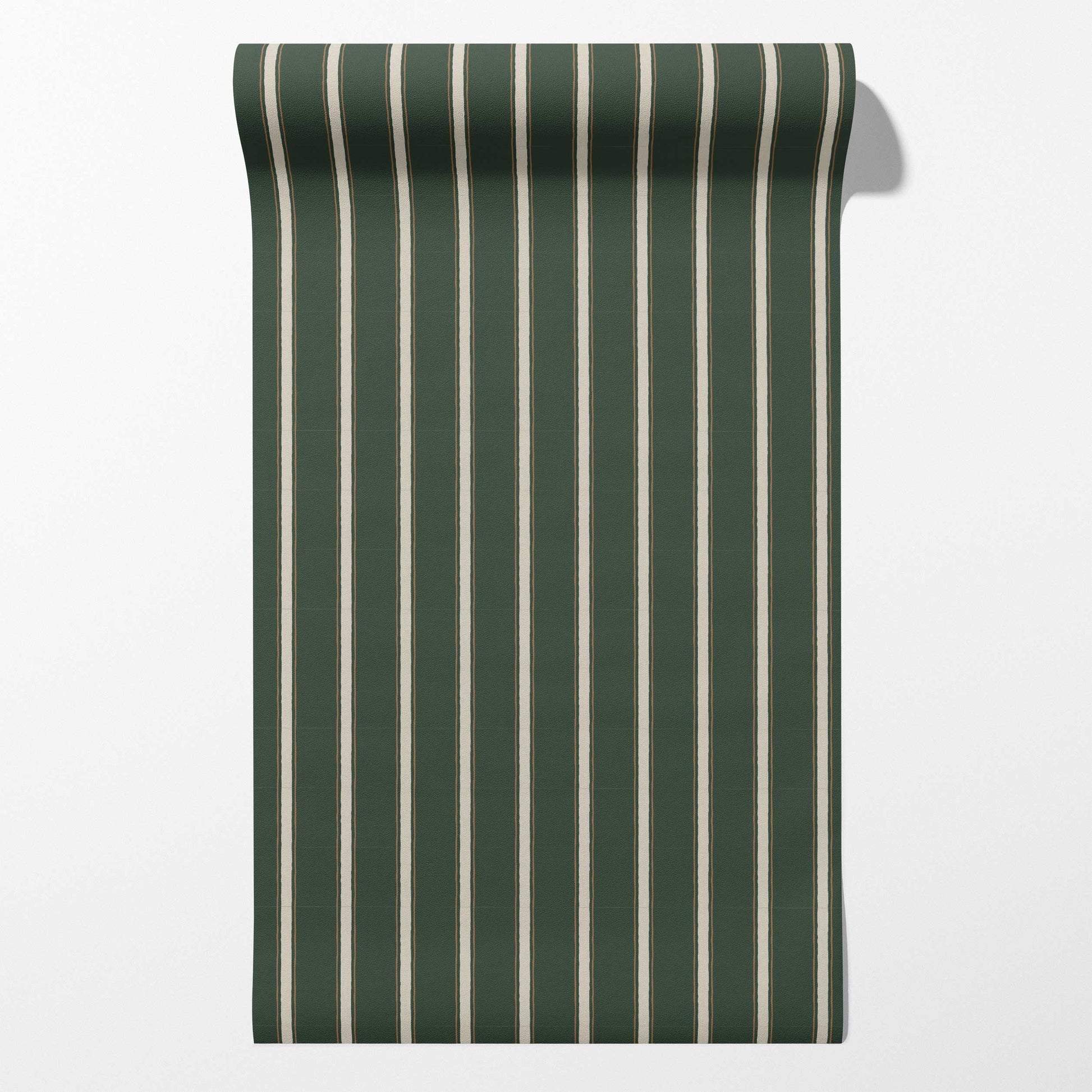 Moulding Line Wallpaper in Library Green