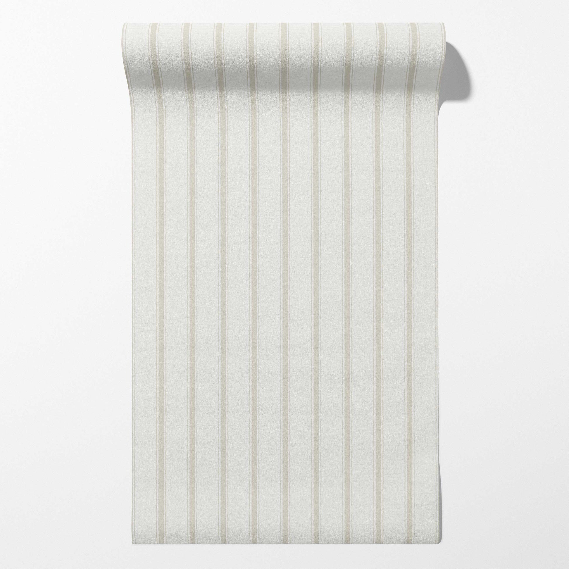 Moulding Line Wallpaper in Pale Cream