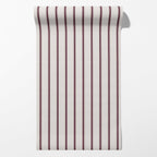 Moulding Line Wallpaper in Plum Red