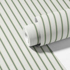 Moulding Line Wallpaper in Soft Sage